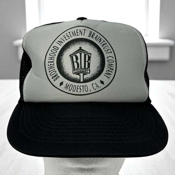Brotherhood Investment Braintrust Co. Modesto CA Trucker Hat Otto Cap Snapback - Picture 1 of 13
